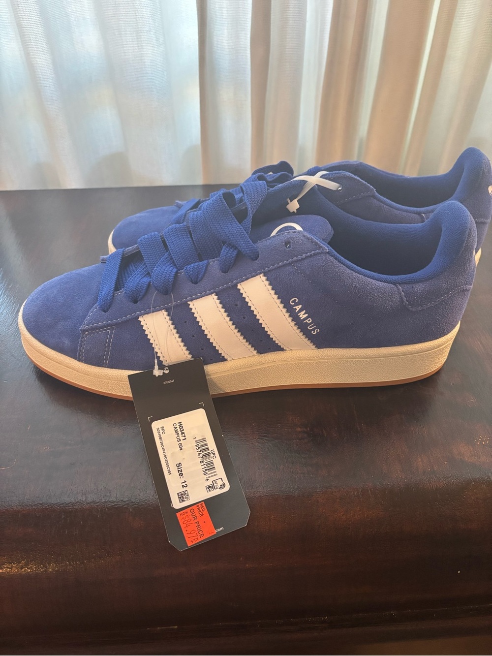 adidas Campus Blue and White Men's Sneakers